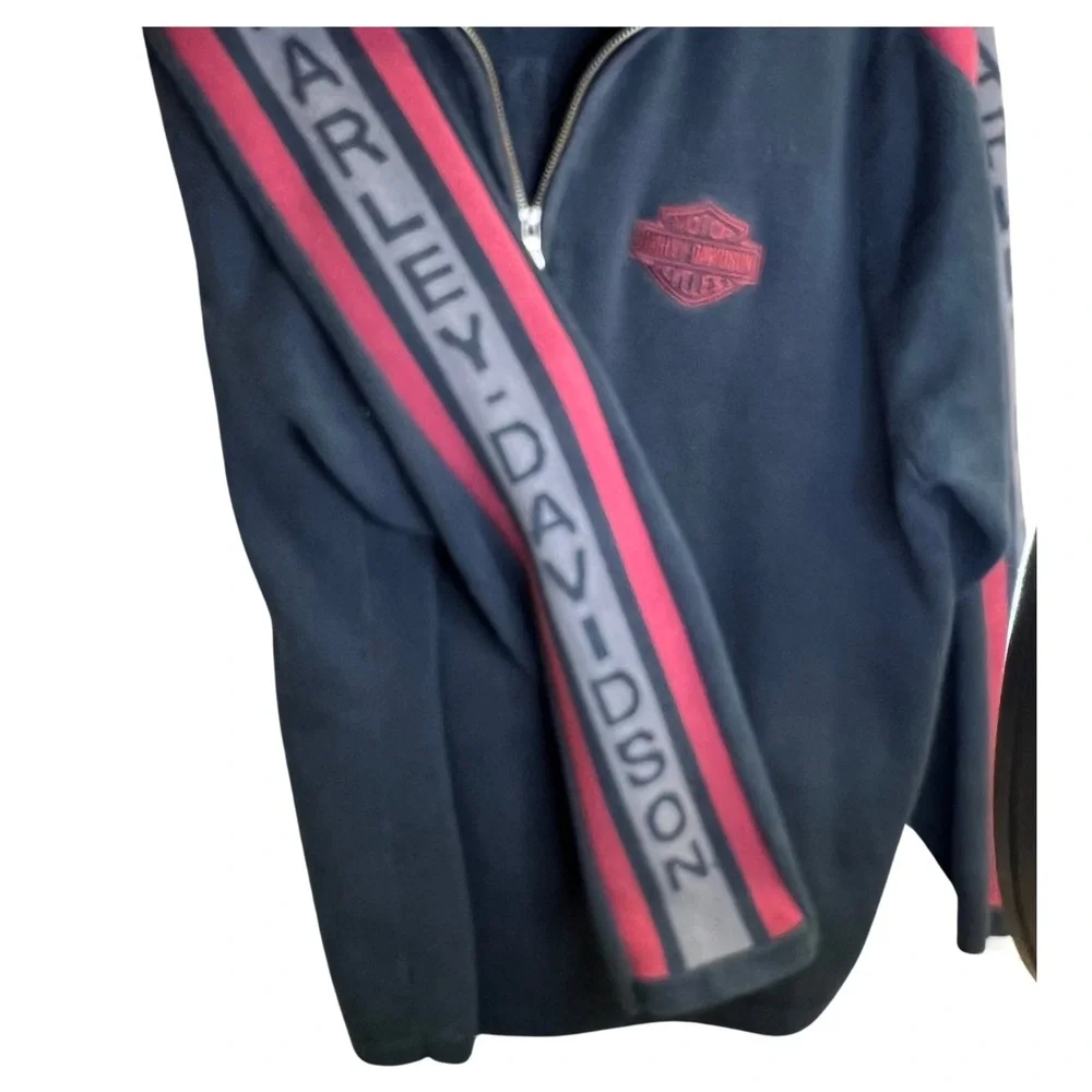 Harley Davidson Quarter Zip Sweater Size XL - Picture 3 of 8